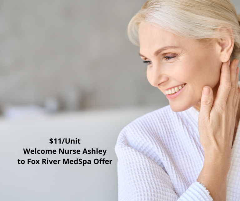 Nurse Ashley's first 50 guests receive $11/Unit Botox