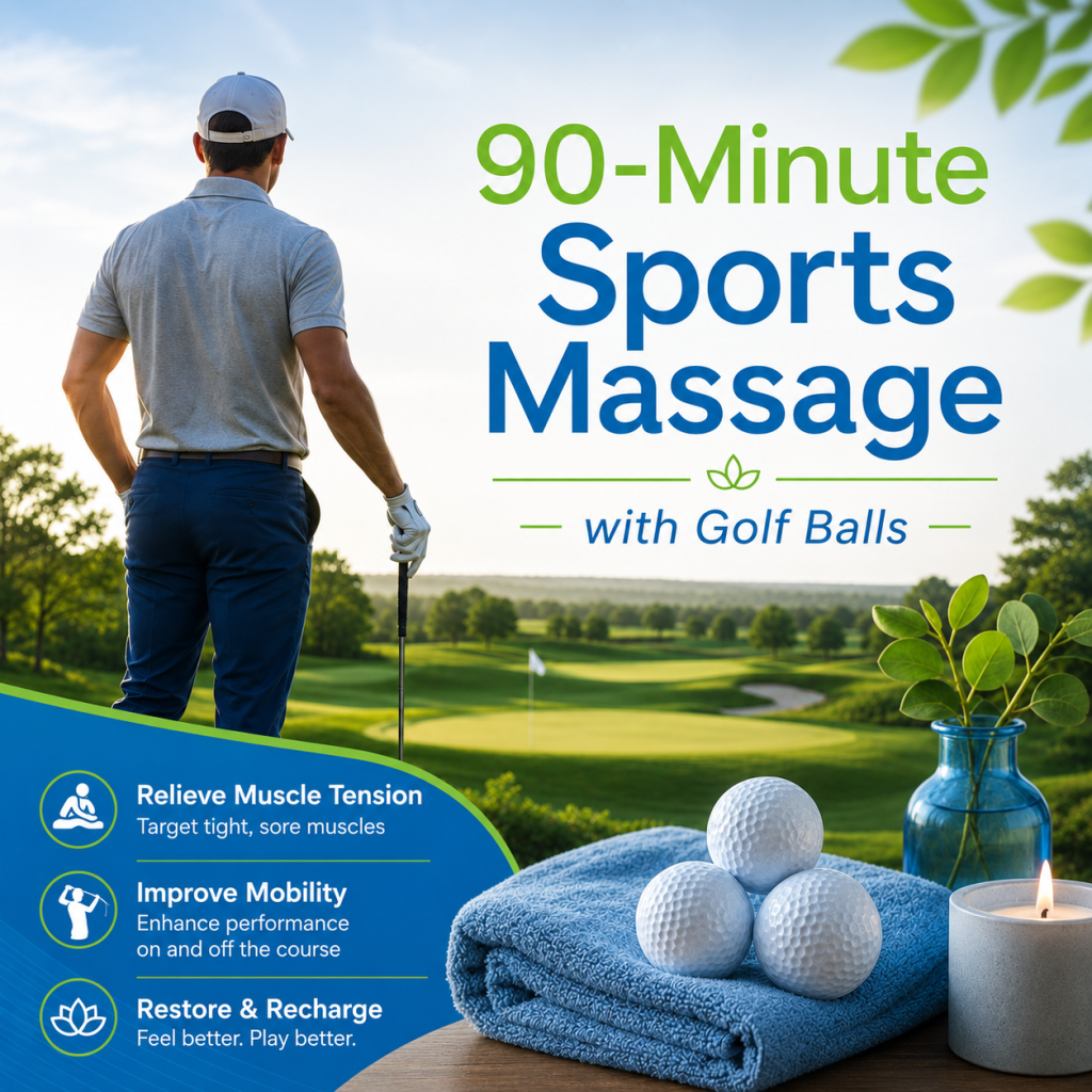 90 Minute Massage + Golf Bundle