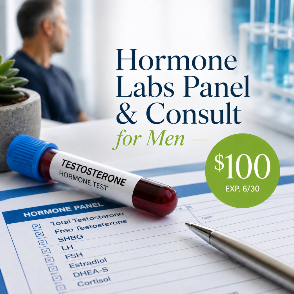 Hormone Labs Panel & Consult for Men